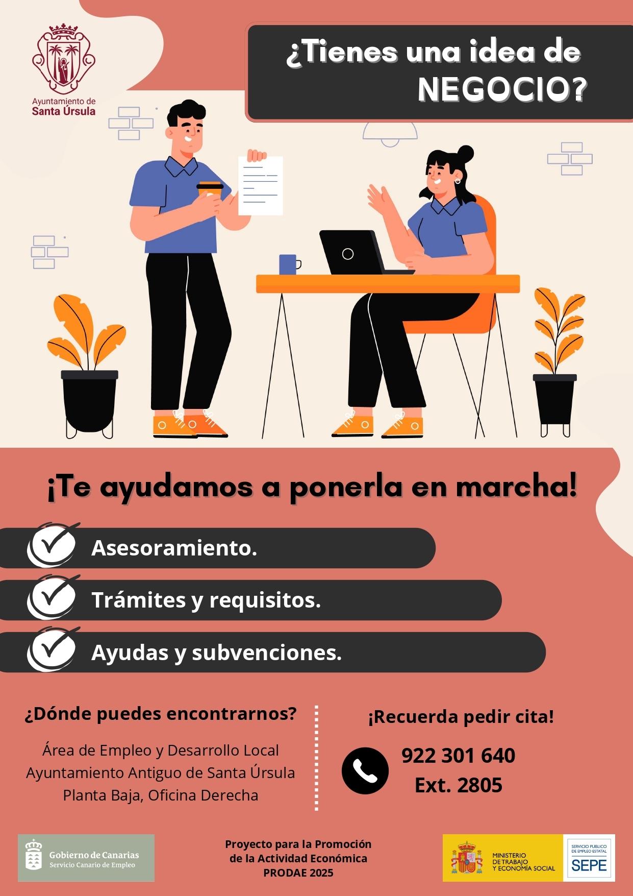 El Ayuntamiento de Santa Úrsula refuerza el apoyo a las empresas y emprendimientos del municipio