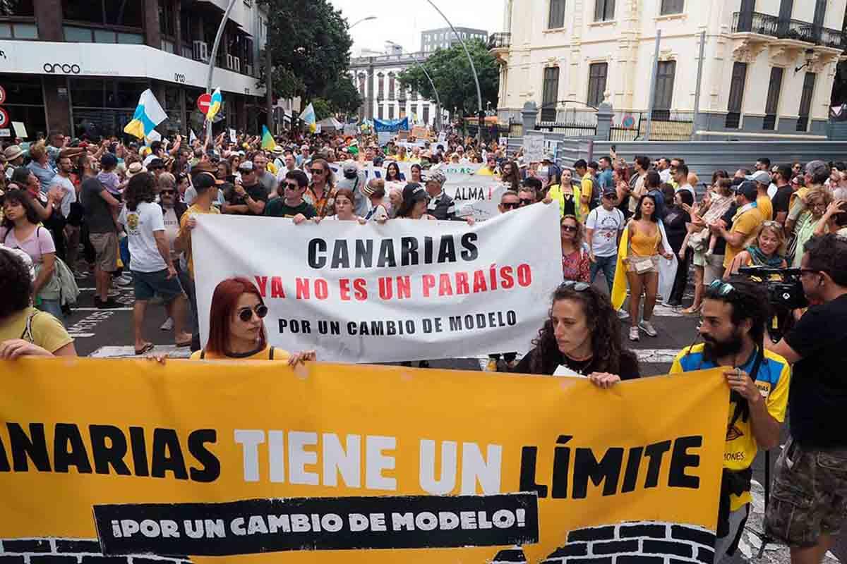 Los datos oficiales de las manifestaciones de 'Canarias tiene un límite' son abrumadores